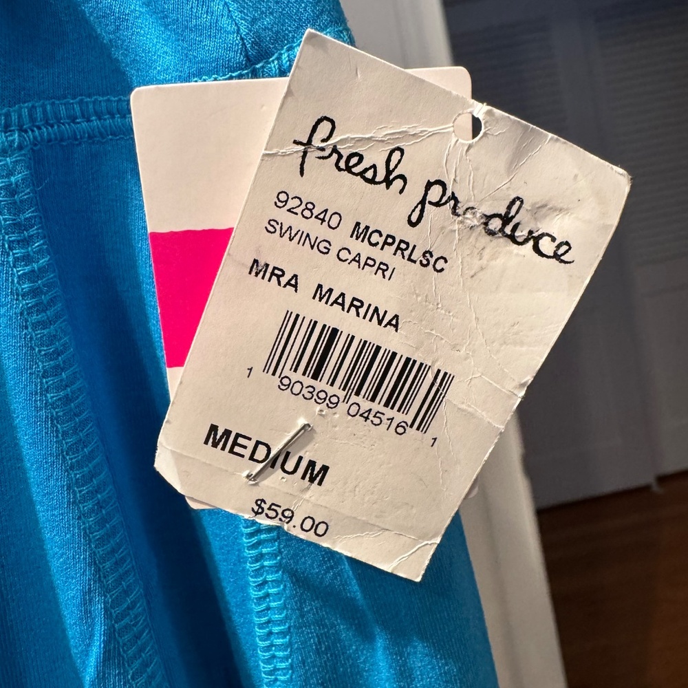 NWT Fresh Produce marina swing Capri pants medium - Picture 2 of 3